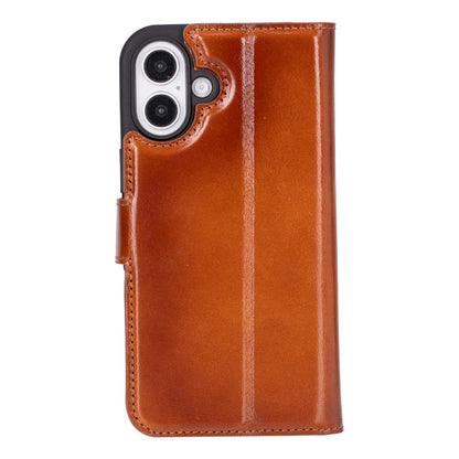 Magic iPhone 16 Detachable Leather Wallet Case