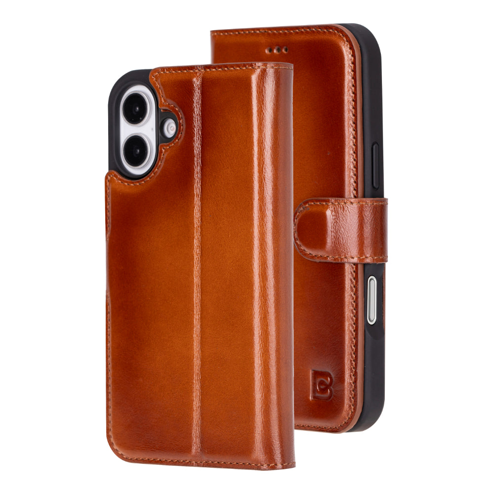 Magic iPhone 16 Detachable Leather Wallet Case