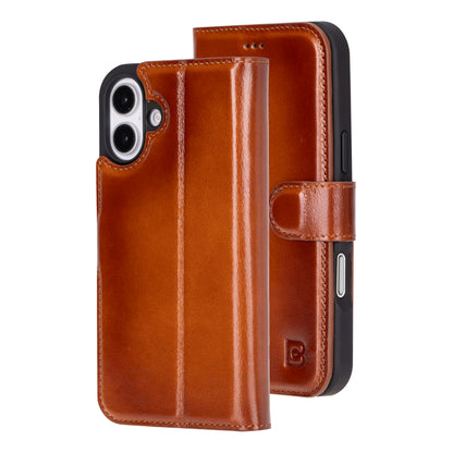 Magic iPhone 16 Detachable Leather Wallet Case