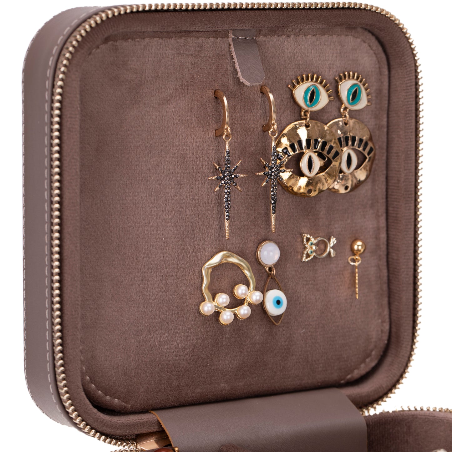 Amanda Geniune Leather Jewelry Box