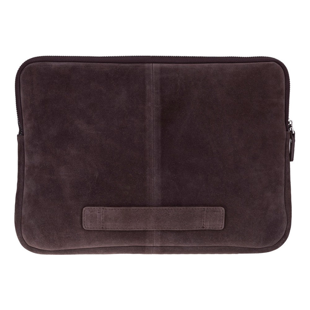 Sand Still Genuine Suede Leather 13-14 Inch MacBook & Laptop Sleeve