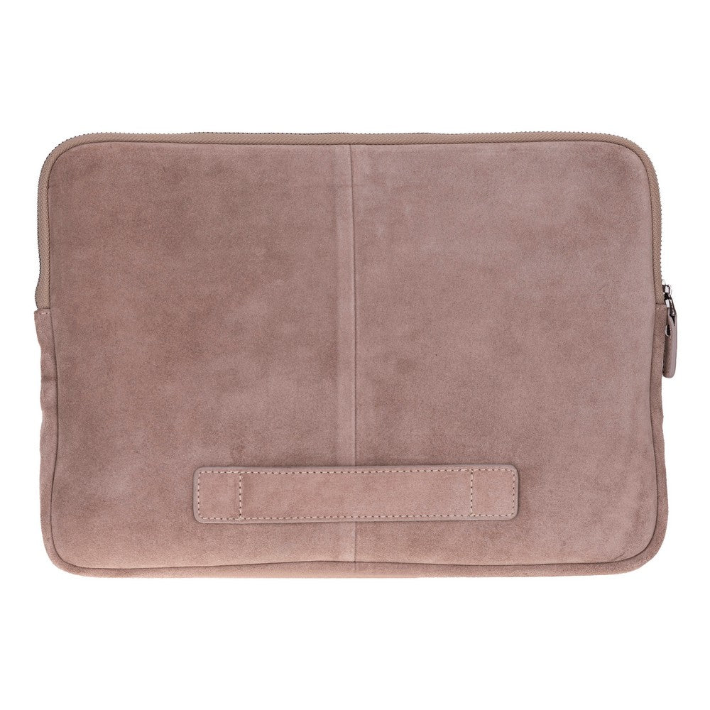 Mist Still Genuine Suede Leather 13-14 Inch MacBook & Laptop Sleeve