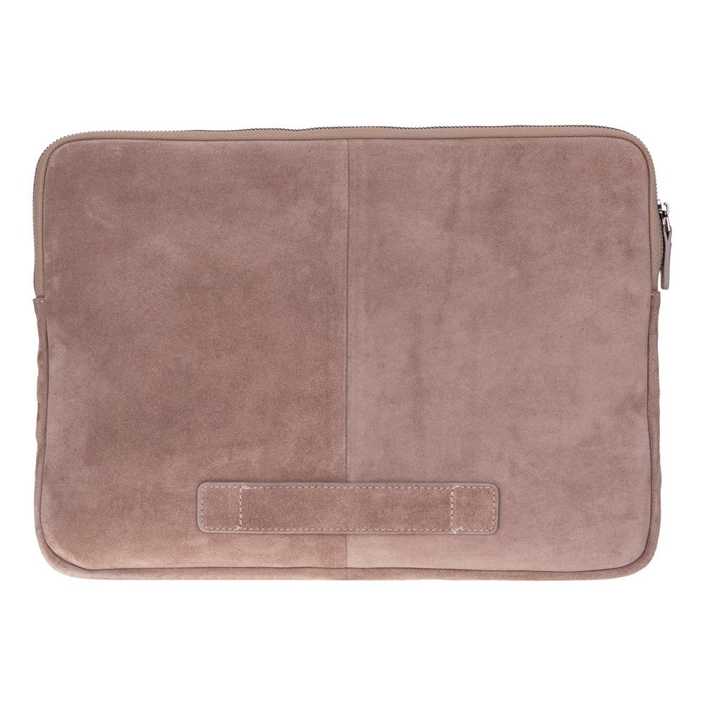 Mist Still Genuine Suede Leather 15-16 Inch MacBook & Laptop Sleeve