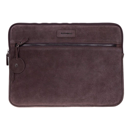 Sand Still Genuine Suede Leather 13-14 Inch MacBook & Laptop Sleeve