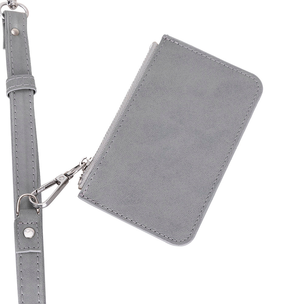 FlexGo PU Leather Phone Strap & Wallet Set – Clip-On Flex