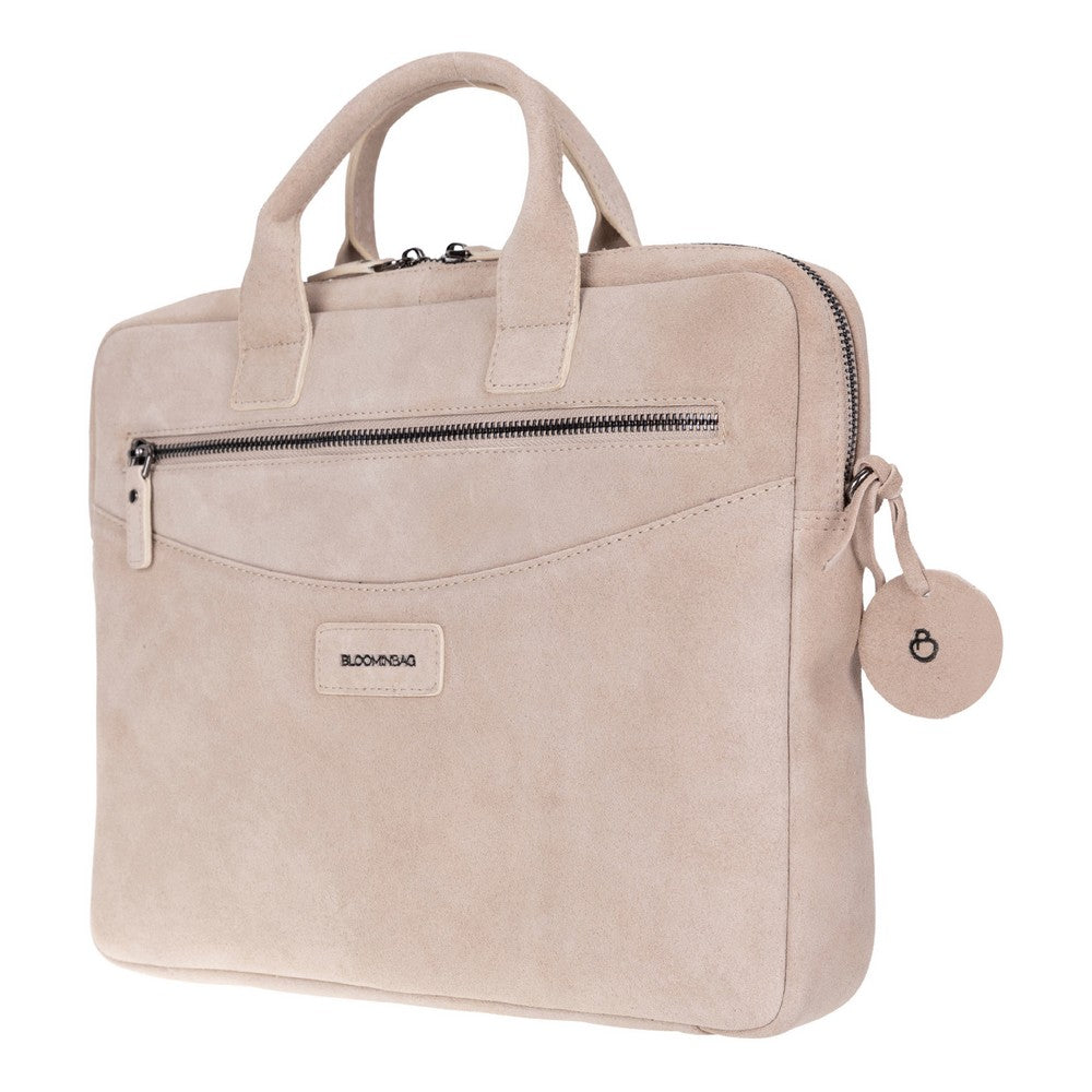 Mint Still Genuine Suede Leather 13-14 Inch MacBook & Laptop Bag