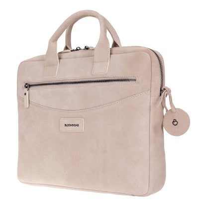 Mint Still Genuine Suede Leather 13-14 Inch MacBook & Laptop Bag