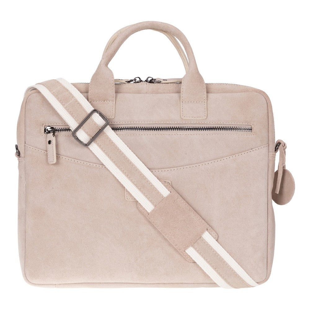 Mint Still Genuine Suede Leather 13-14 Inch MacBook & Laptop Bag