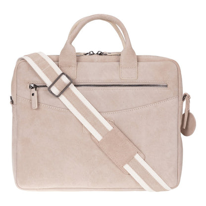 Mint Still Genuine Suede Leather 13-14 Inch MacBook & Laptop Bag