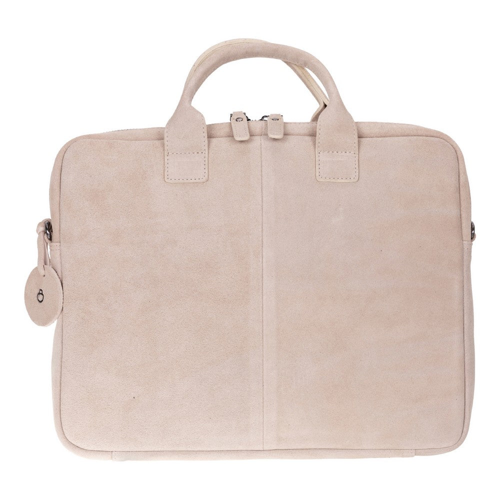 Mint Still Genuine Suede Leather 13-14 Inch MacBook & Laptop Bag