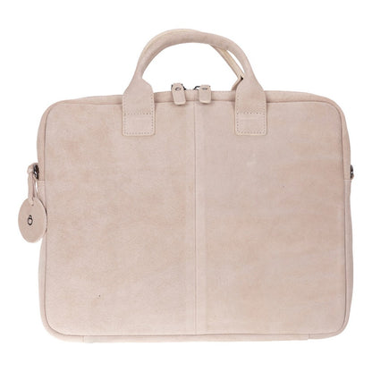 Mint Still Genuine Suede Leather 13-14 Inch MacBook & Laptop Bag