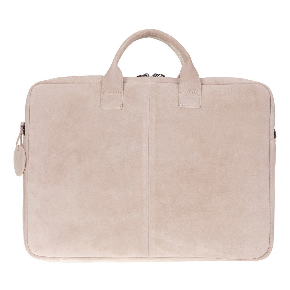 Mint Still Genuine Suede Leather 15-16 Inch MacBook & Laptop Bag