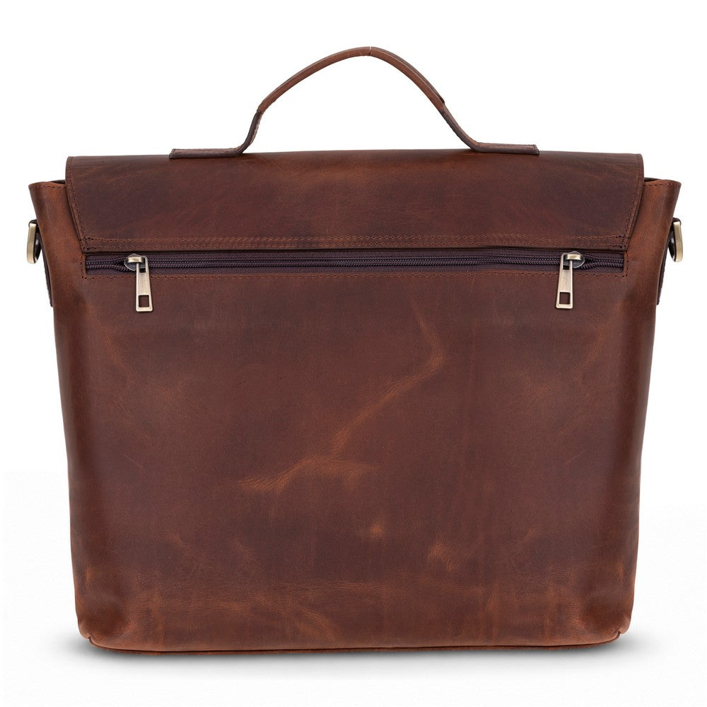 Olympus Leather Business Briefcase / Laptop Case