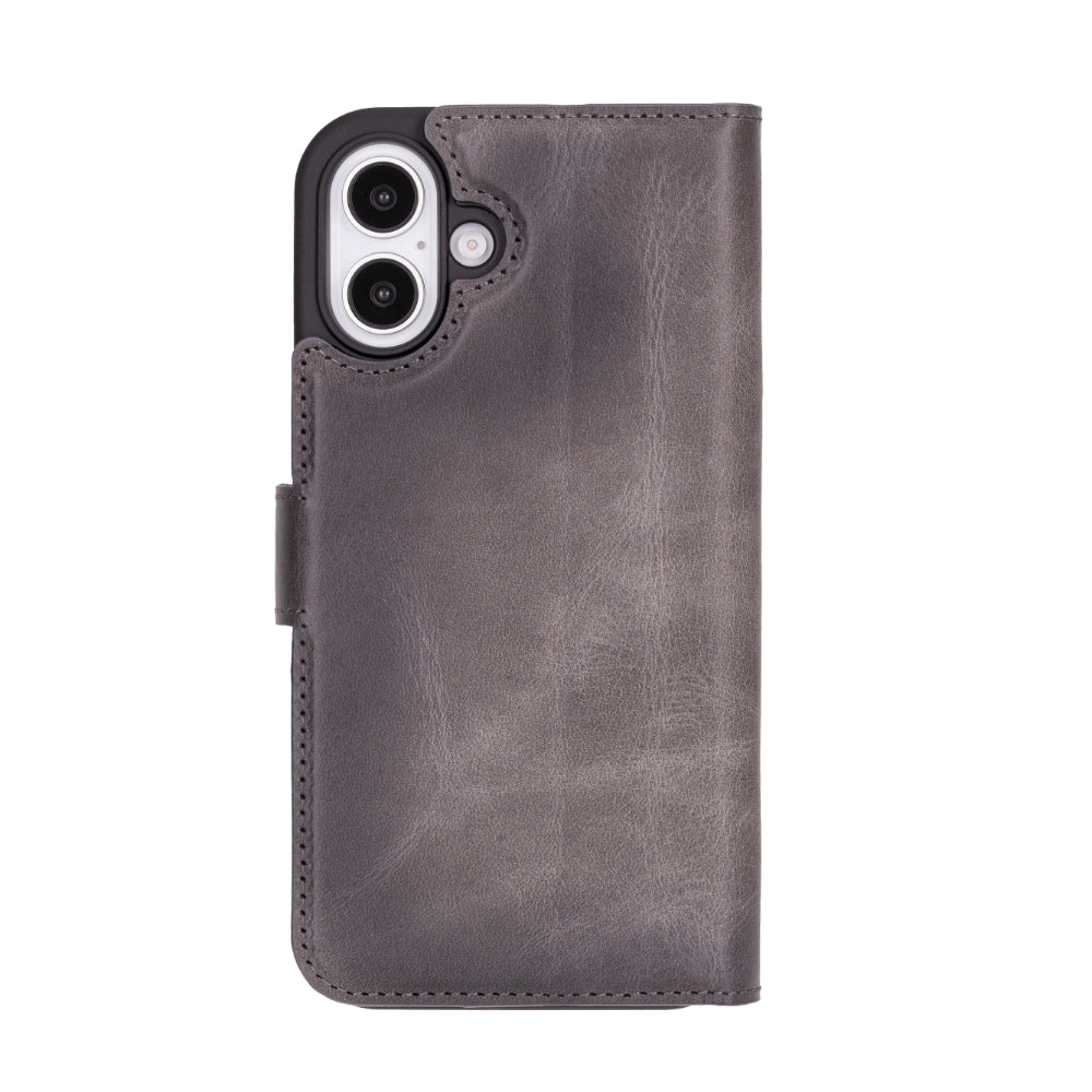 Magic iPhone 16 Detachable Leather Wallet Case