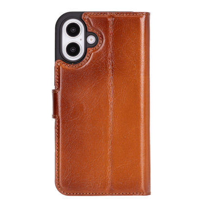 Magic iPhone 16 Detachable Leather Wallet Case