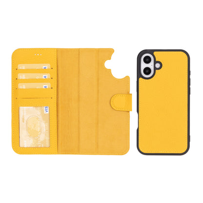 Magic iPhone 16 Detachable Leather Wallet Case