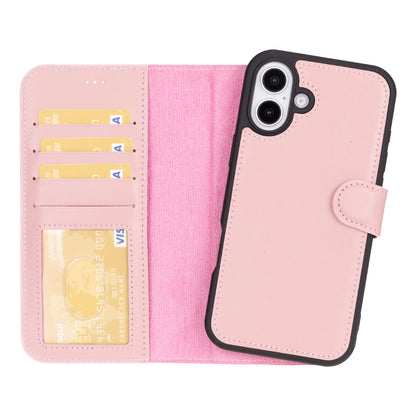 Magic iPhone 16 Detachable Leather Wallet Case