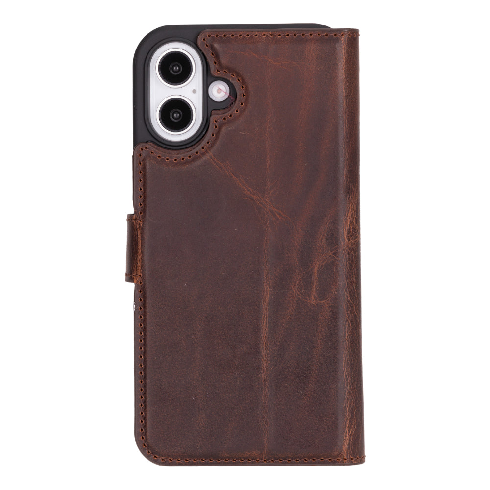 Magic iPhone 16 Detachable Leather Wallet Case