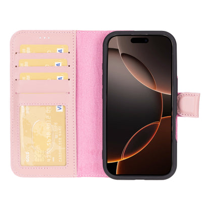 Magic iPhone 16 Pro Max Leather Detachable Wallet Case