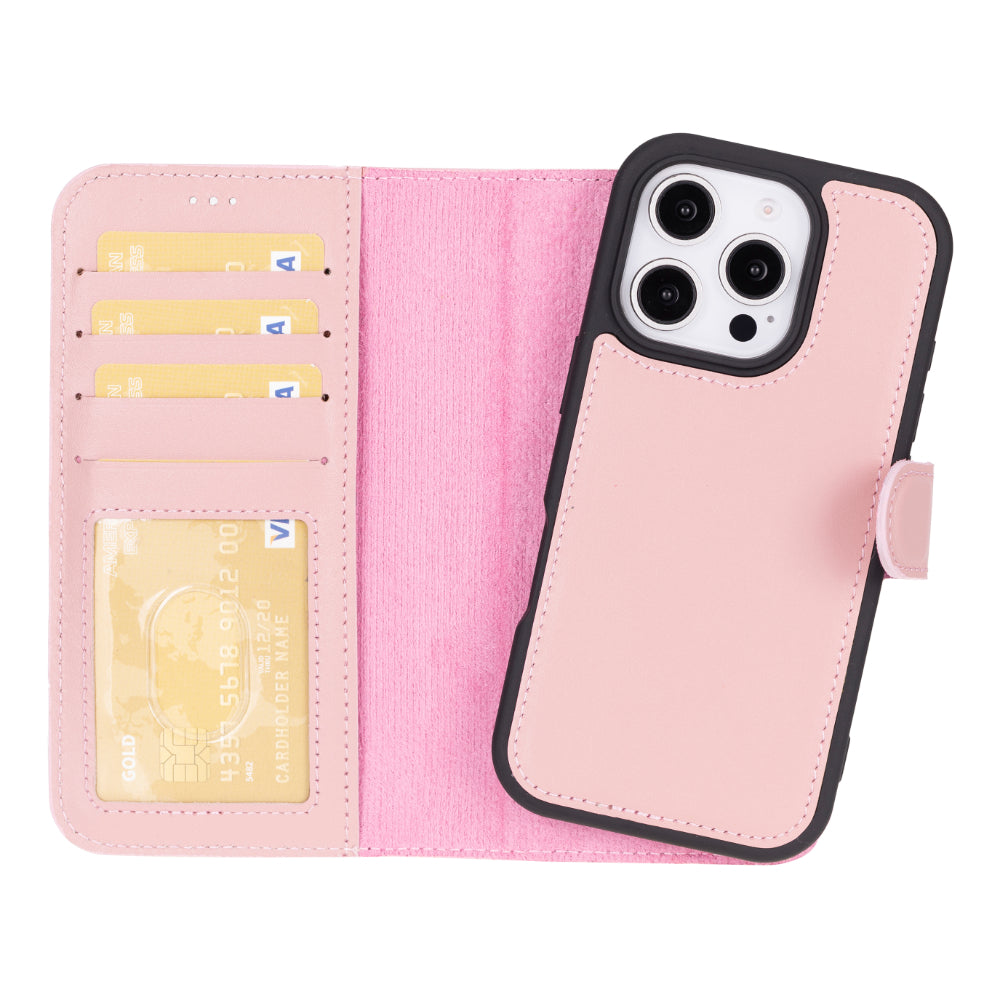 Magic iPhone 16 Pro Max Leather Detachable Wallet Case