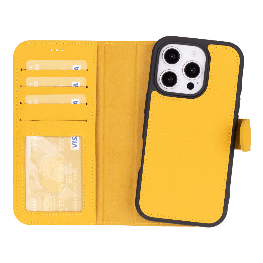 Magic iPhone 16 Pro Max Leather Detachable Wallet Case