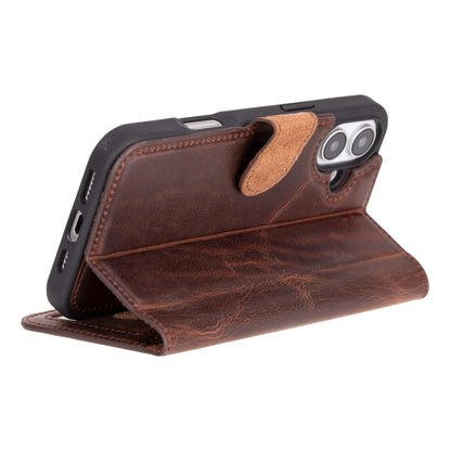 Magic iPhone 16 Detachable Leather Wallet Case