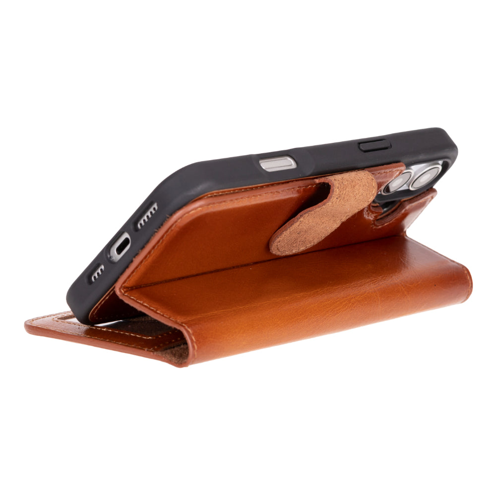 Magic iPhone 16 Detachable Leather Wallet Case