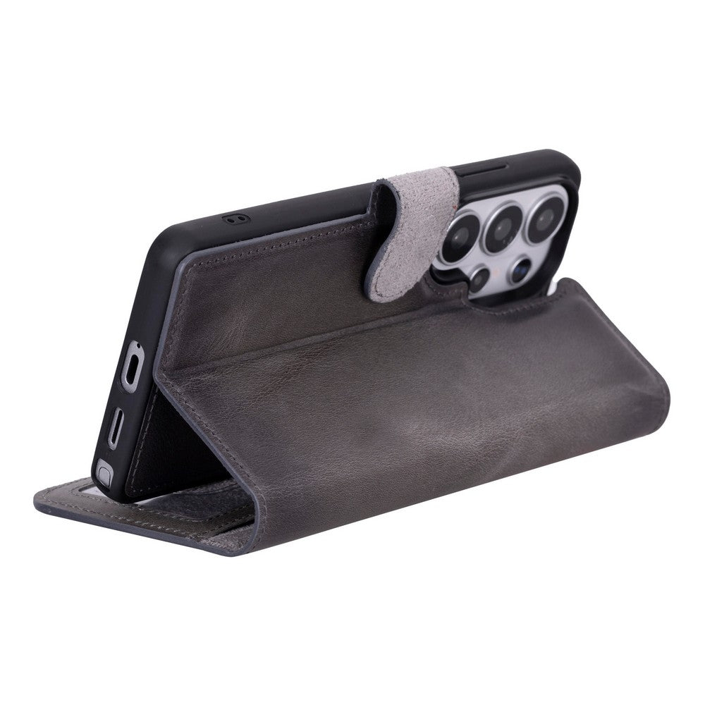 Magic Samsung Galaxy S26 Ultra Leather Detachable Wallet Case