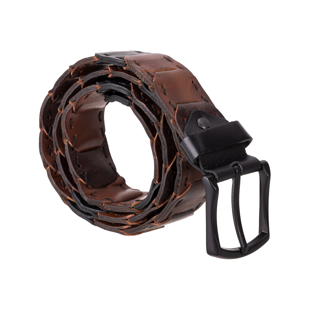 Eclipso Braided Leather Men's Belt