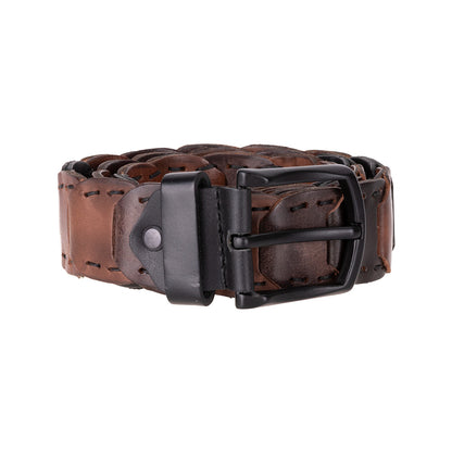 Eclipso Braided Leather Men's Belt