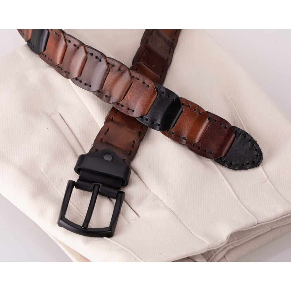 Eclipso Braided Leather Men's Belt