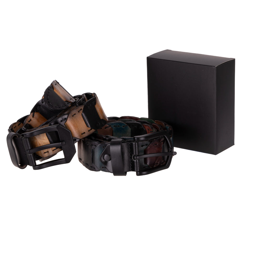 Eclipso Braided Leather Men's Belt