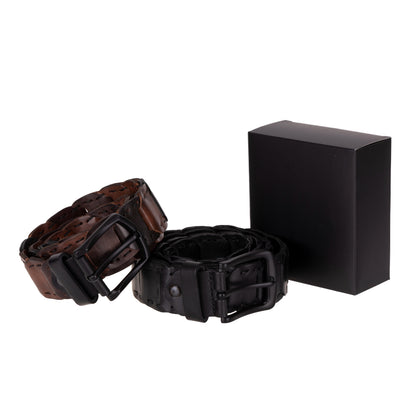 Eclipso Braided Leather Men's Belt