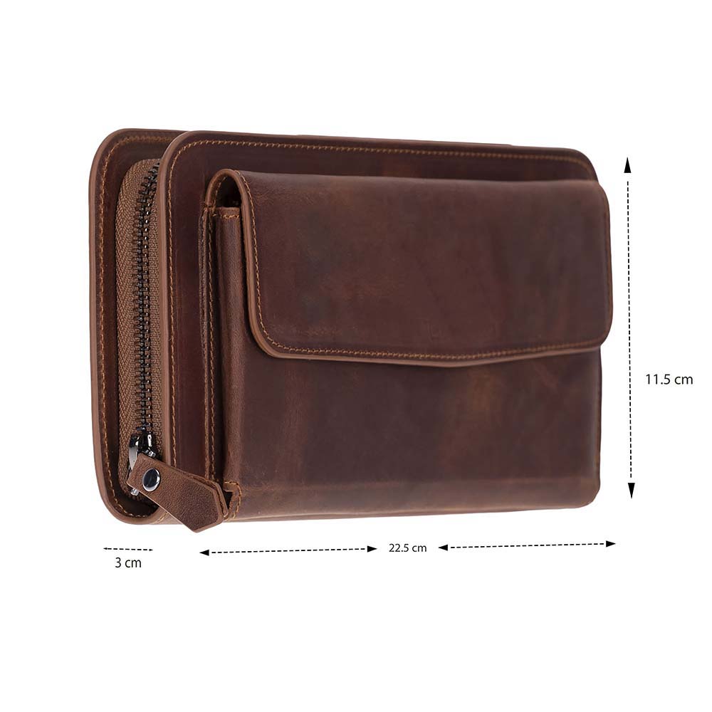 Novarco Leather Clutch Handbag