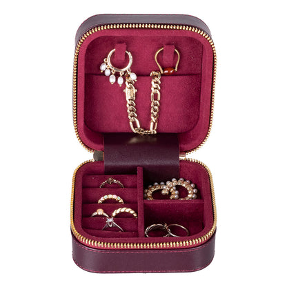 Amanda Leather Jewelry Box, Medium