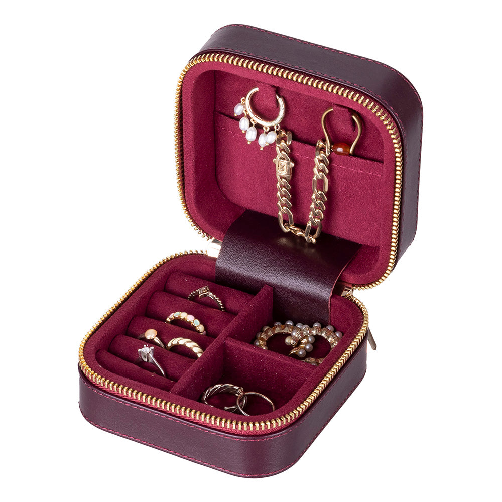 Amanda Leather Jewelry Box, Medium