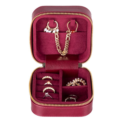 Amanda Leather Jewelry Box, Medium