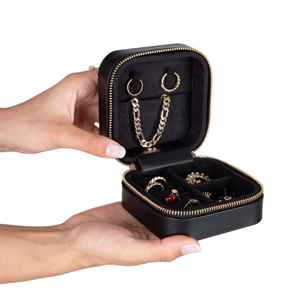 Amanda Leather Jewelry Box, Medium