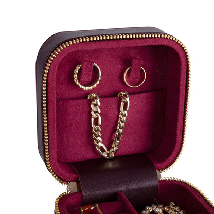 Amanda Leather Jewelry Box, Medium
