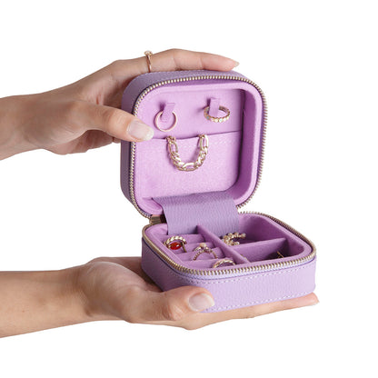 Amanda Leather Jewelry Box, Medium