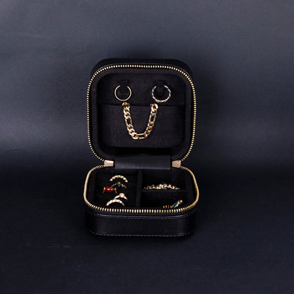 Amanda Leather Jewelry Box, Medium