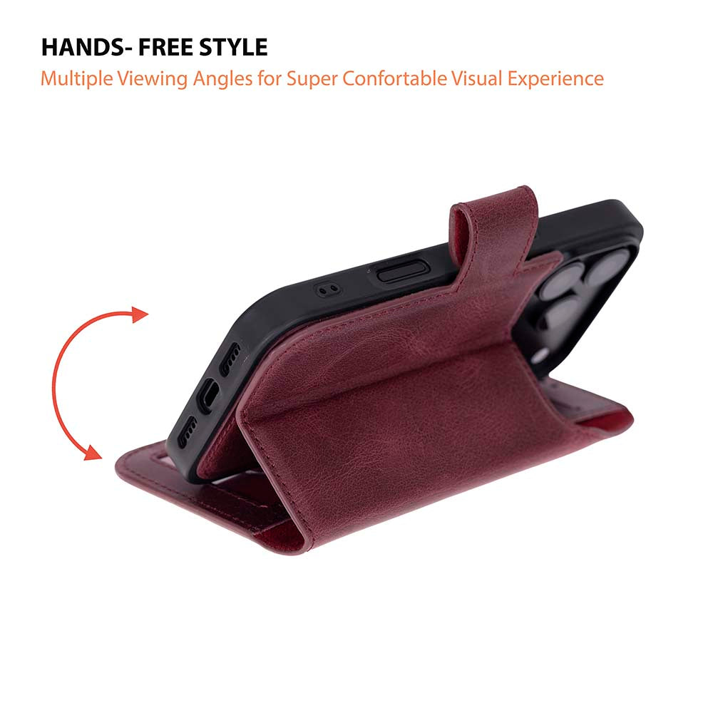 Magic iPhone 18 Pro Max Leather Detachable Wallet Case