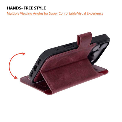 Magic iPhone 18 Pro Max Leather Detachable Wallet Case