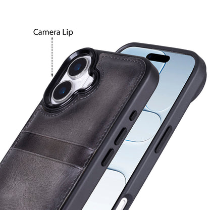 Flex Cover Leather iPhone 17 Case with Card Holder