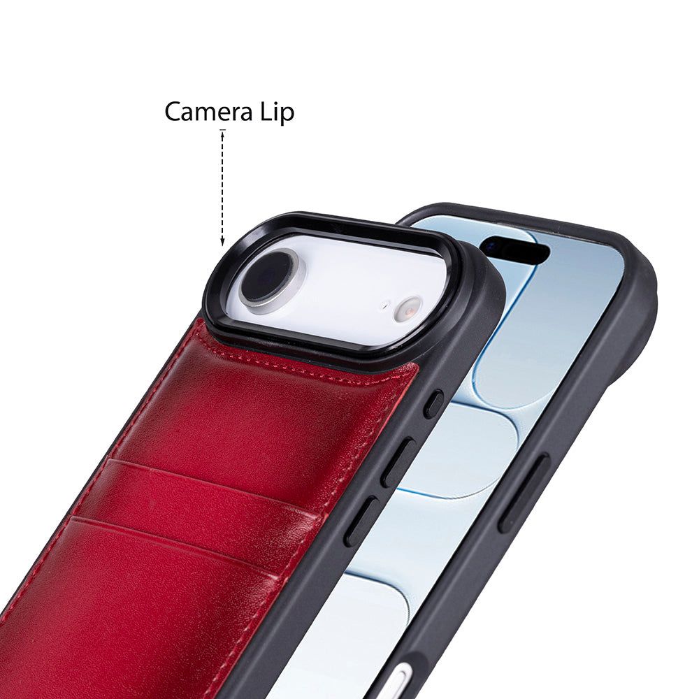 Flex Cover Leather iPhone 17 Air Case with Card Holder