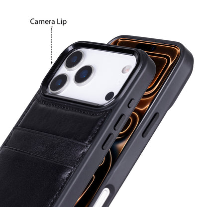 Flex Cover Leather iPhone 17 Pro Max Case with Card Holder