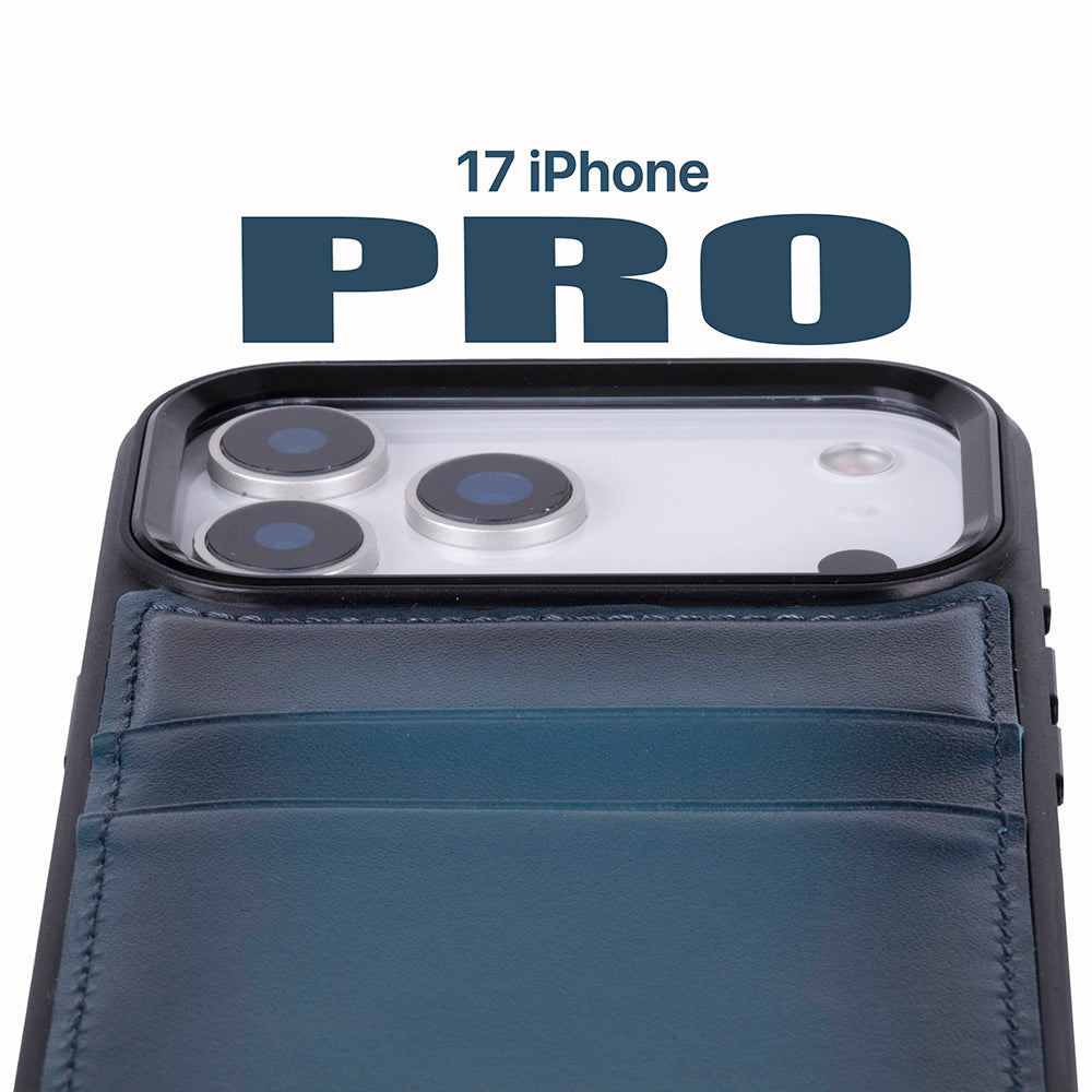Flex Cover Leather iPhone 17 Pro Case with Card Holder