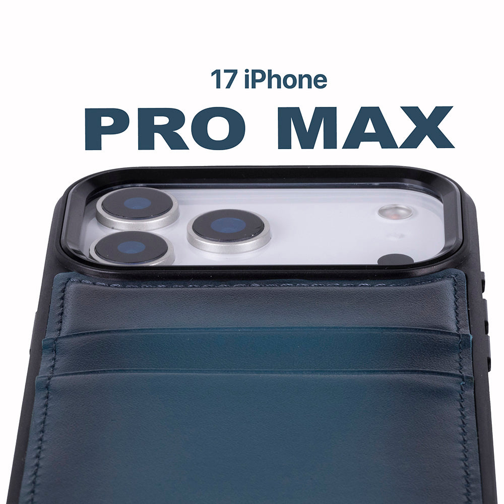 Flex Cover Leather iPhone 17 Pro Max Case with Card Holder