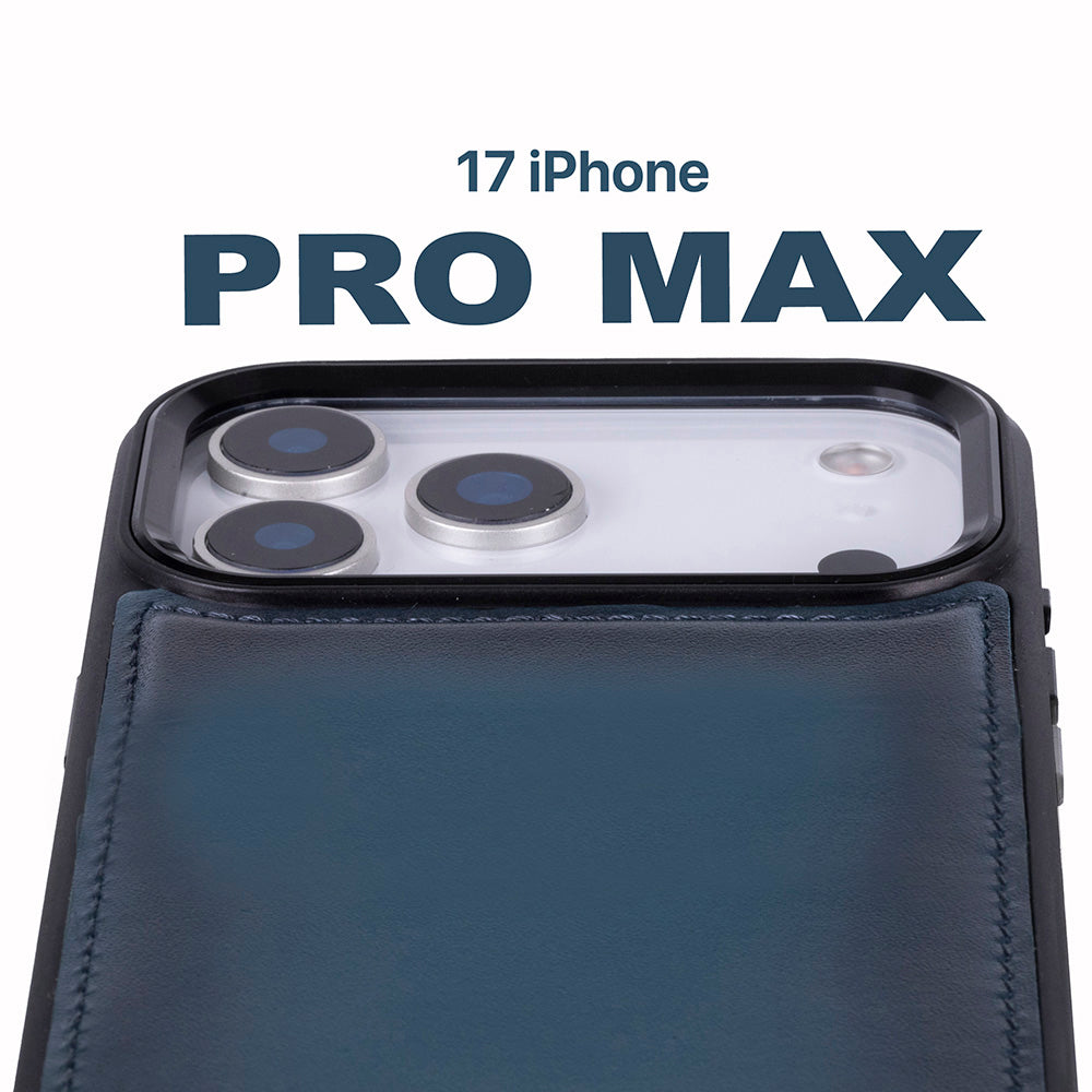 Magic iPhone 17 Pro Max Detachable Leather Wallet Case