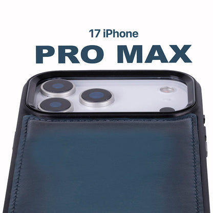 Magic iPhone 17 Pro Max Detachable Leather Wallet Case
